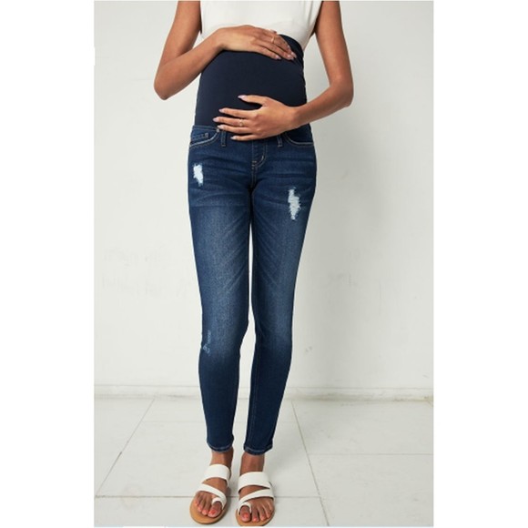 KanCan Jeans Kancan Maternity Full Band Super Skinny Jeans Denim